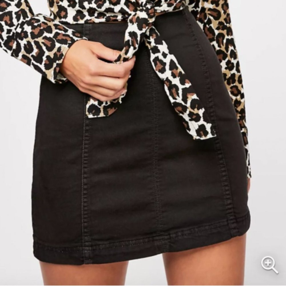 Free People Modern Femme Denim Mini Skirt
